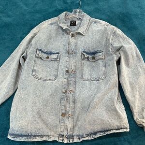 Denim button up size L
